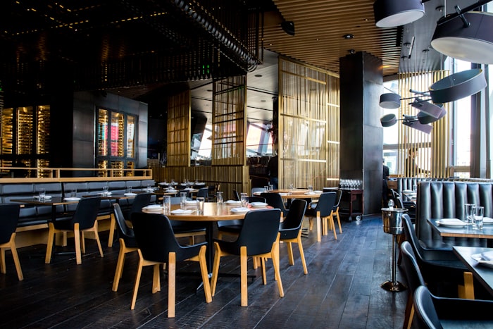 Sauberes Restaurant Ambiente