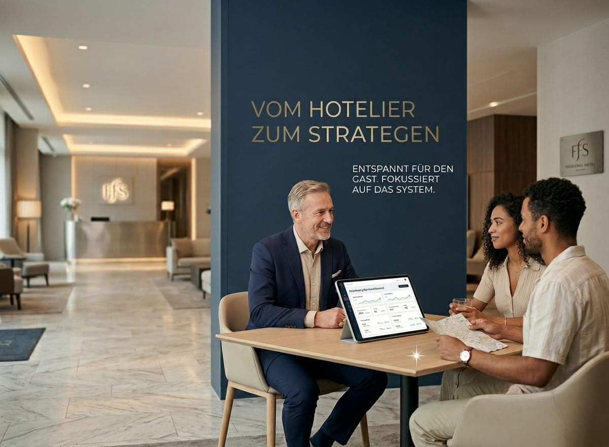 Hotelier im Gespr&auml;ch mit G&auml;sten &ndash; Vom Krisenmanager zum Strategen mit FFS